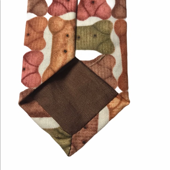 Novelty Ties Dog Puppy Bone Biscuit Treat Necktie - Picture 6 of 6